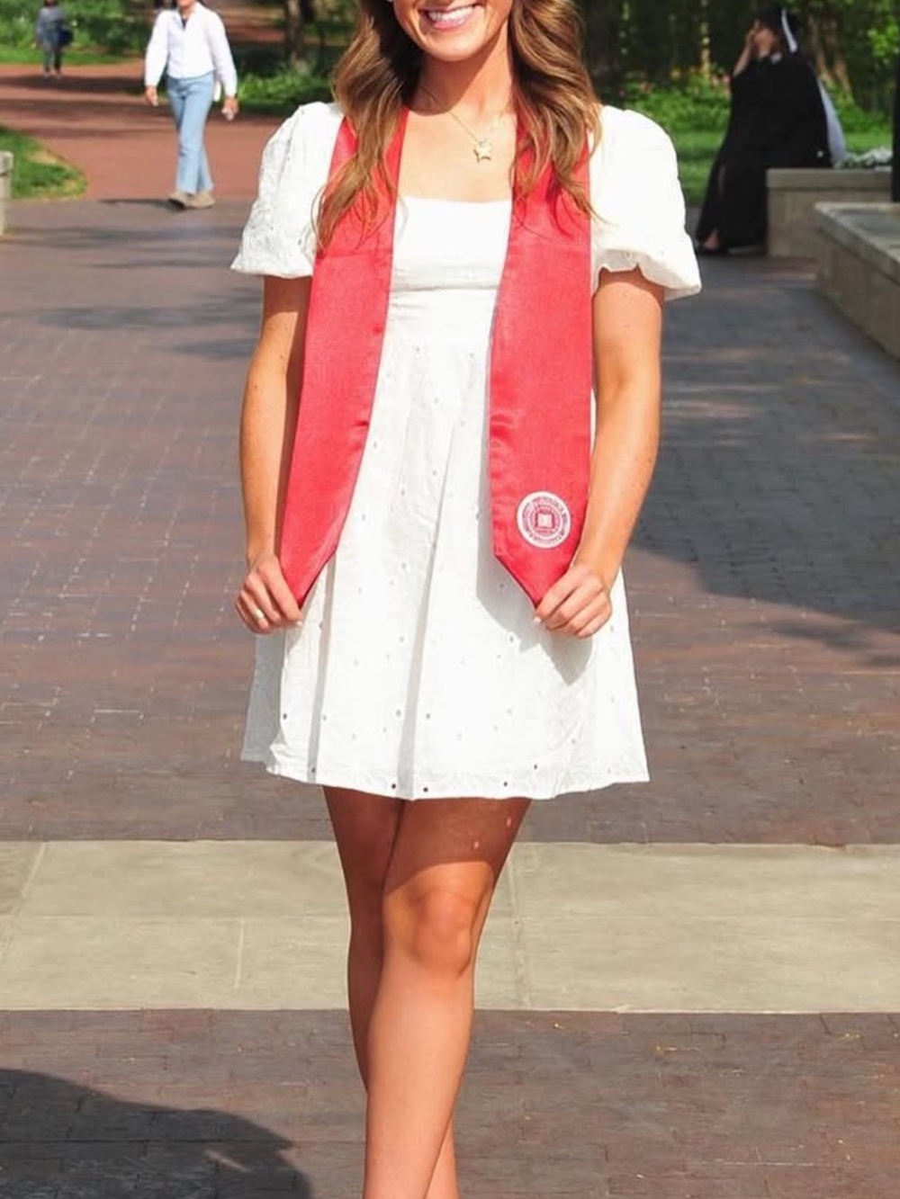 Princess Polly White Embroidered Dress